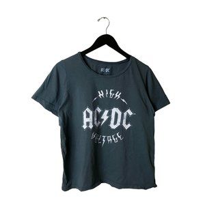 2012 ACDC High Voltage T Shirt Hard Metal Rock Band Graphic Tee Short Sleeve 2XL